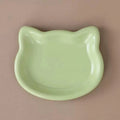 1PC Cat-Shaped Pet Bowls, Pastel Color Cute Animal Design, Non-Slip Pet Food Dish, Ideal for Cats, Trendy Pet Accessory for Home