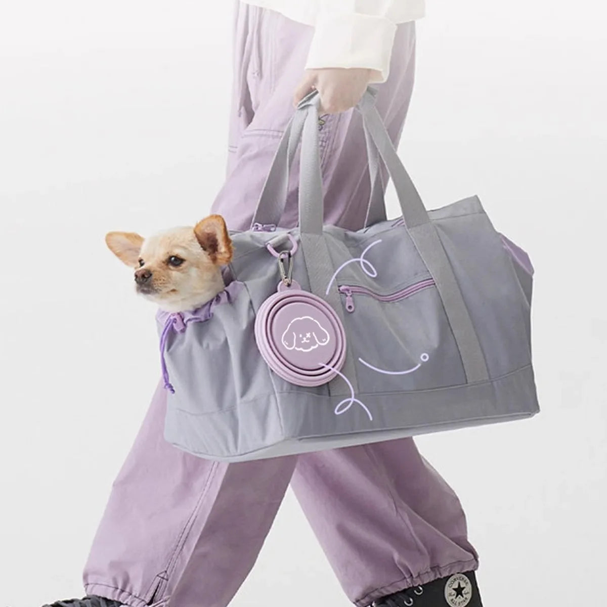 Pets Go Out Folding Bowls for Dogs Outdoor Drinking Bowls for Dogs Portable Silicone Bowls Folding Cat Bowls Dog Bowls